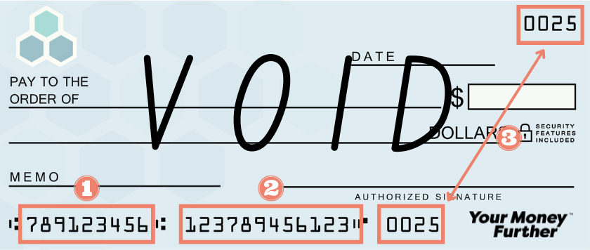 learn about the other numbers on a check